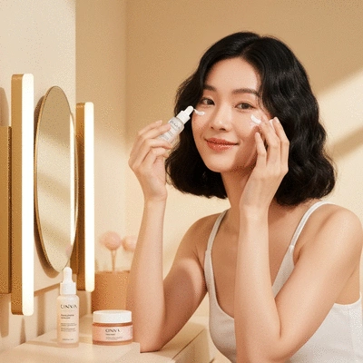 Lifestyle image of a healthy eye care routine